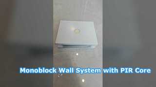 Monoblock Wall System with PIR Core