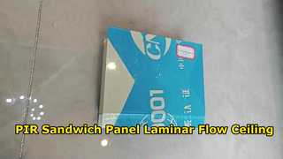 50mm PIR Sandwich Panel Laminar Flow Ceiling – 0.4mm Steel Facings