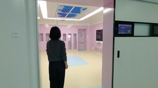 Laminar flow ceiling